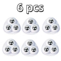 6pcs Adhesive Wheels w/ Stainless Bearings - 360° Rotating Casters for Kitchen & DIY (Easy Install, Compact & Sturdy)