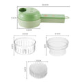 1 Multi-function Garlic Paste Electric Artifact Gatling Small Vegetable Cutting Wireless Automatic Pressure-pull Food Supplement