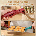 Non-slip Pot Pan Gripper Clip Hot Dish Plate Bowl Clip Retriever Tongs Silicone Handle Kitchen Tool Air Fryer Camping Tool