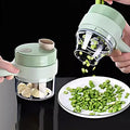 1 Multi-function Garlic Paste Electric Artifact Gatling Small Vegetable Cutting Wireless Automatic Pressure-pull Food Supplement